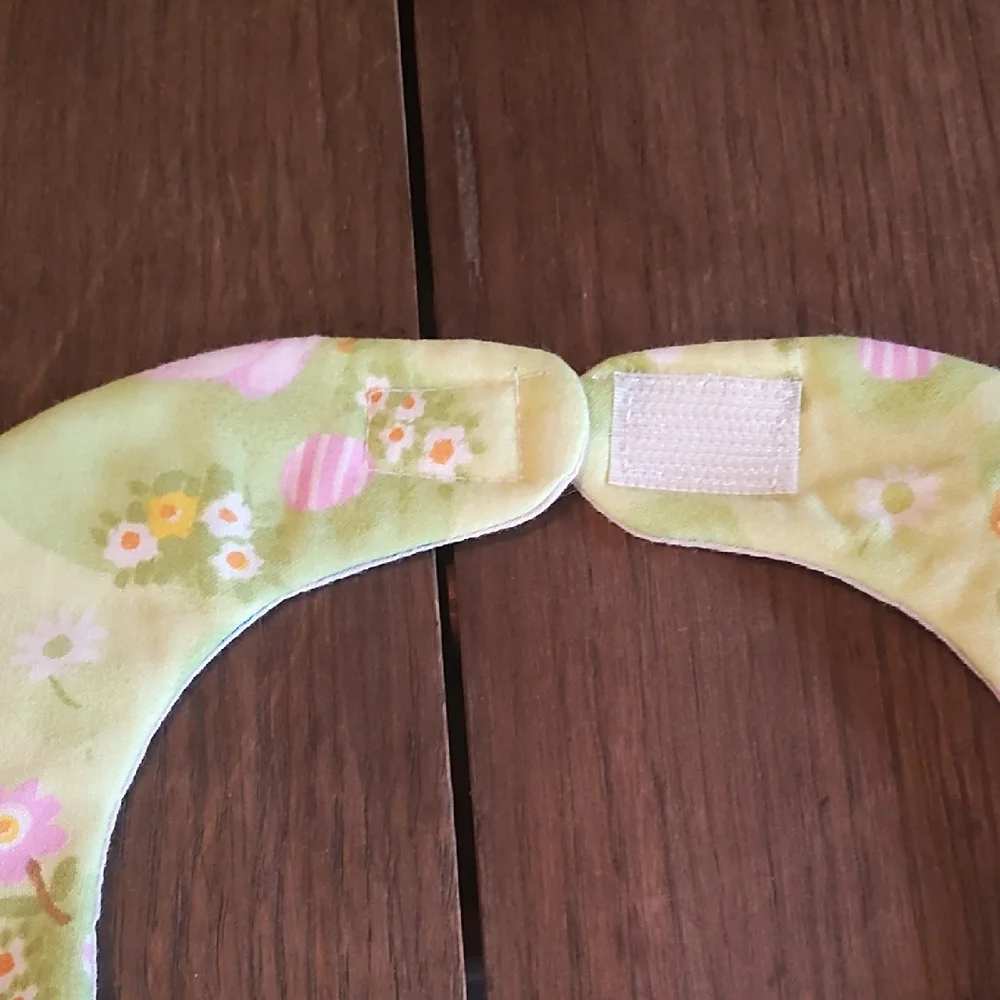 Cute Custom Pink and Green Bunny Bib-Perfect For Easter